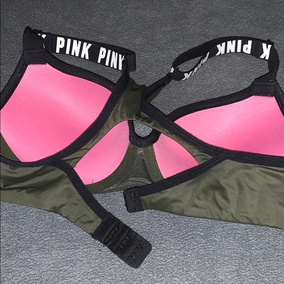 Army green PINK bra - Picture 3 of 3